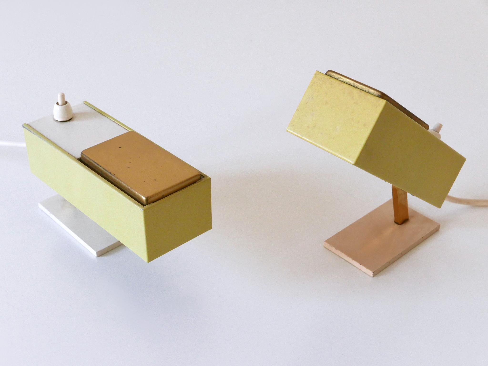 Ensemble de deux rares et ravissantes lampes de chevet The Moderns Allemagne années 1950 en vente 2