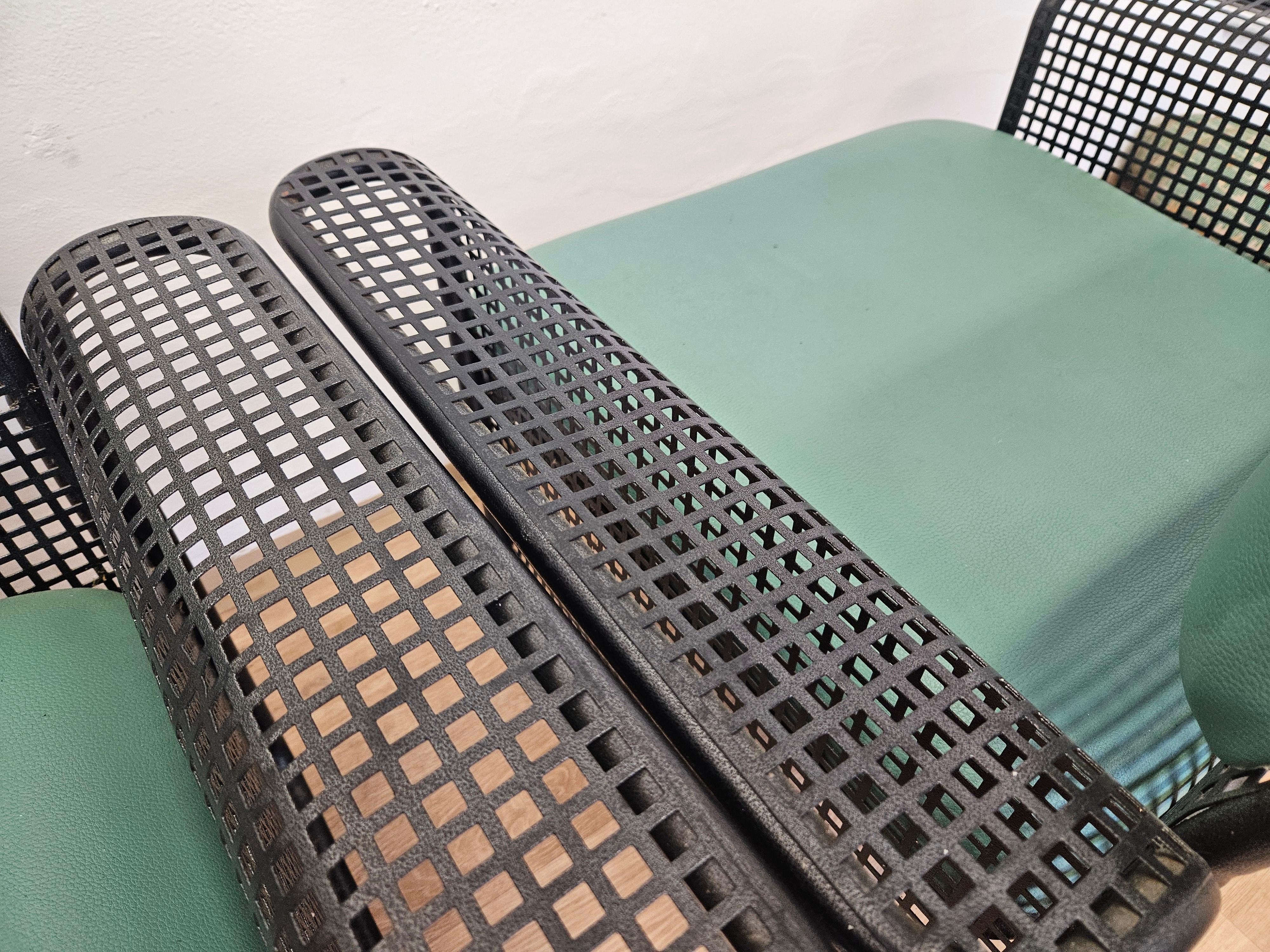 Satz von zwei seltenen Metall-Sesseln Talin Vicenza, Italien, 1970er Jahre im Angebot 8