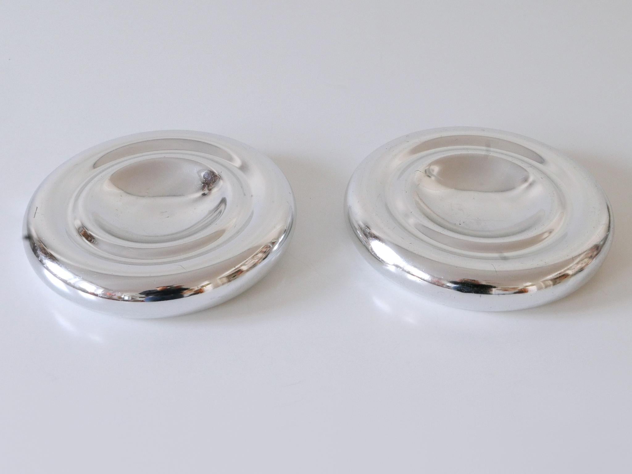 Aluminium Ensemble de deux rares bols en aluminium de style mi-siècle moderne par Ingo Maurer pour Design M, années 1970 en vente