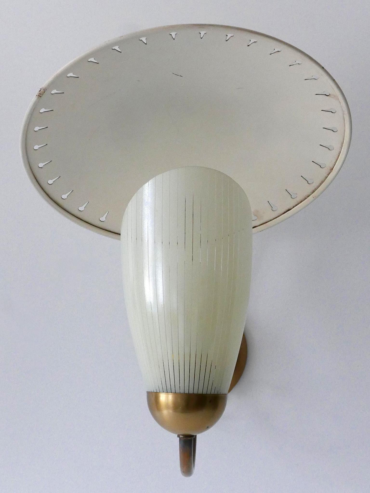 Set of Two Rare Mid-Century Modern Sputnik Sconces or Wall Lights Germany 1950s For Sale 6