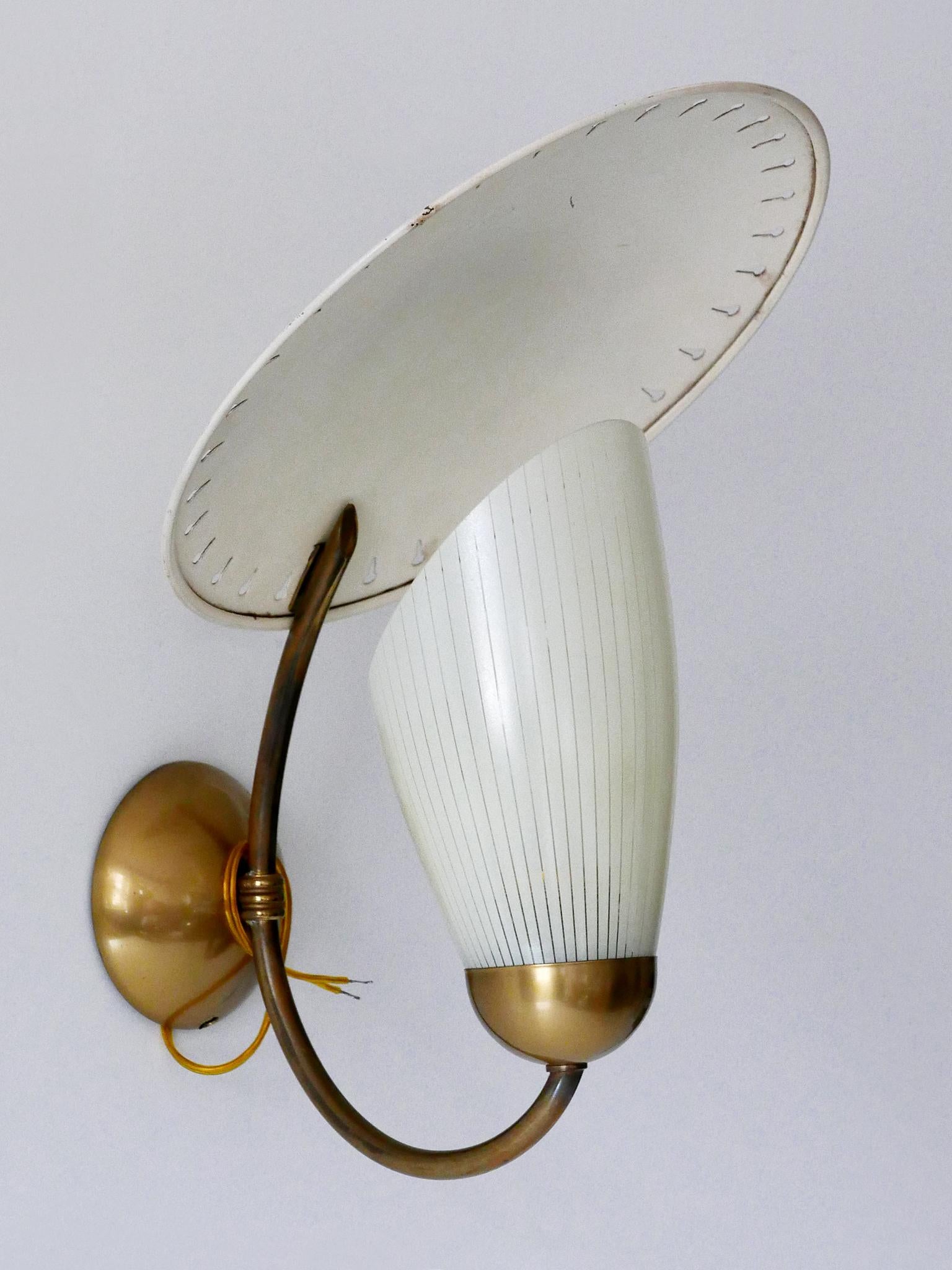 Set of Two Rare Mid-Century Modern Sputnik Sconces or Wall Lights Germany 1950s For Sale 8