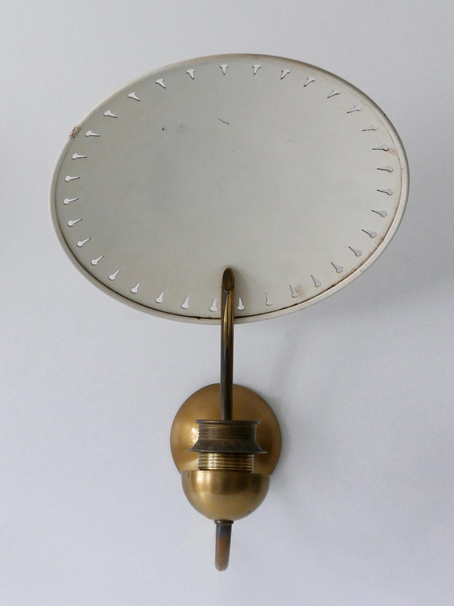 Set von zwei seltenen Sputnik-Wandleuchten oder Wandleuchten, Mid-Century Modern, Deutschland 1950er Jahre im Angebot 9