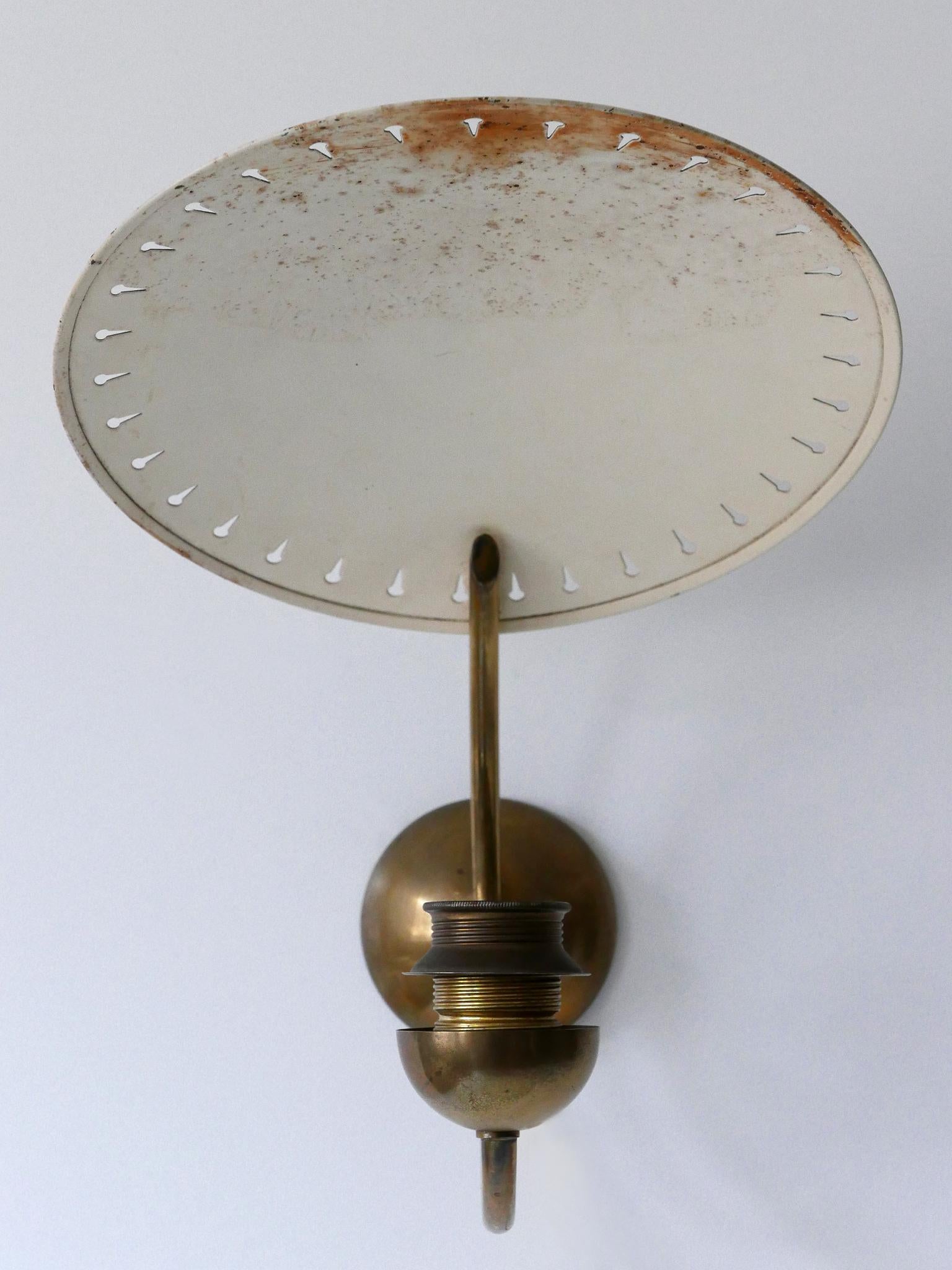Set of Two Rare Mid-Century Modern Sputnik Sconces or Wall Lights Germany 1950s For Sale 11