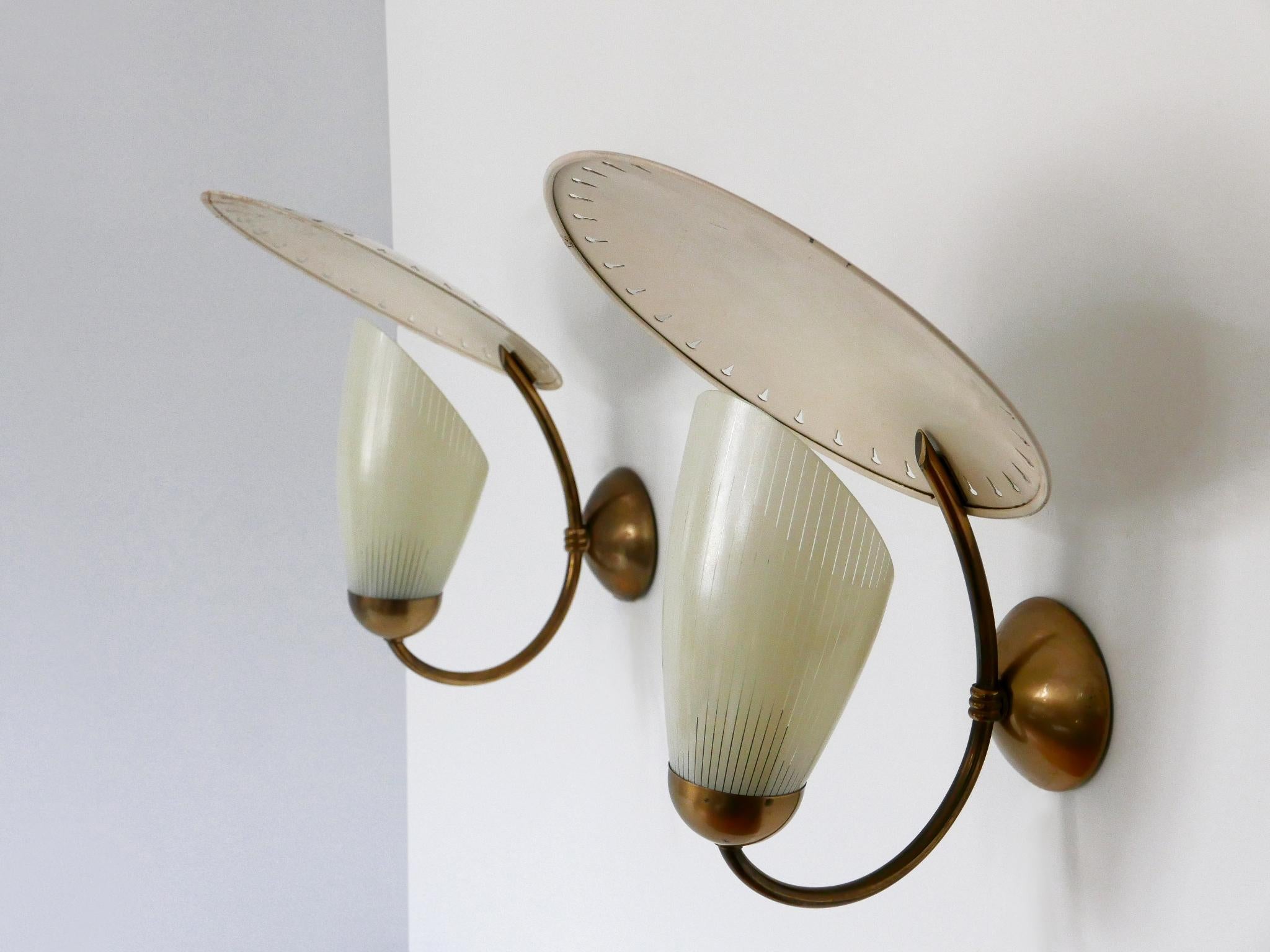 Set of Two Rare Mid-Century Modern Sputnik Sconces or Wall Lights Germany 1950s For Sale 1