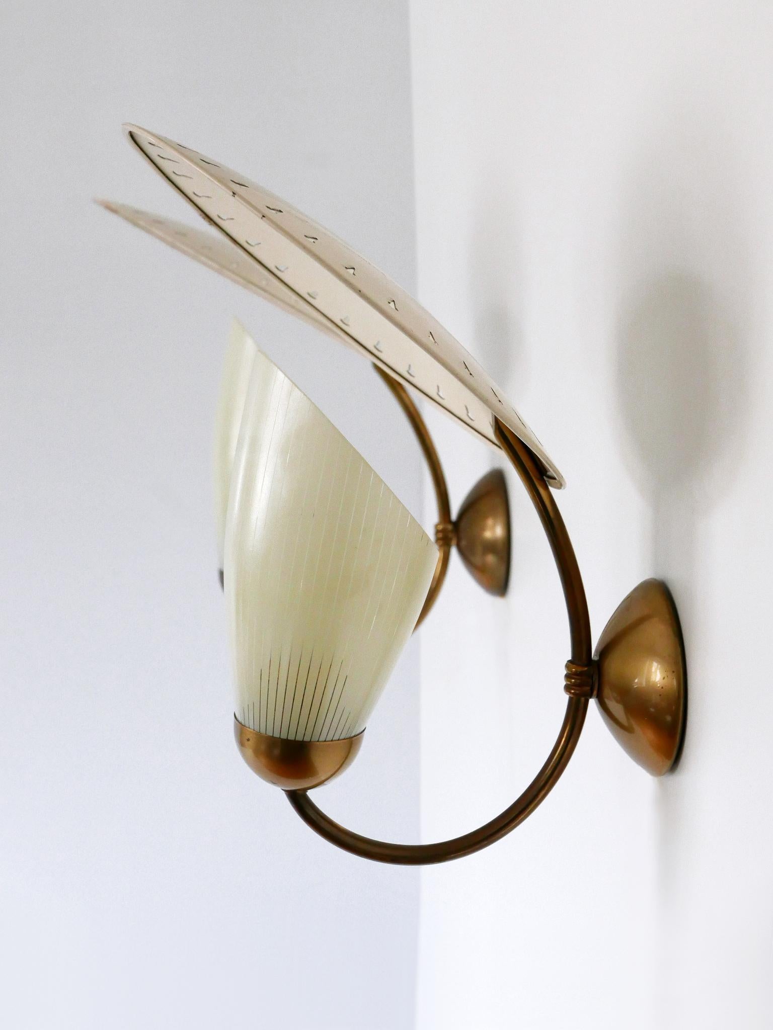 Set of Two Rare Mid-Century Modern Sputnik Sconces or Wall Lights Germany 1950s For Sale 2