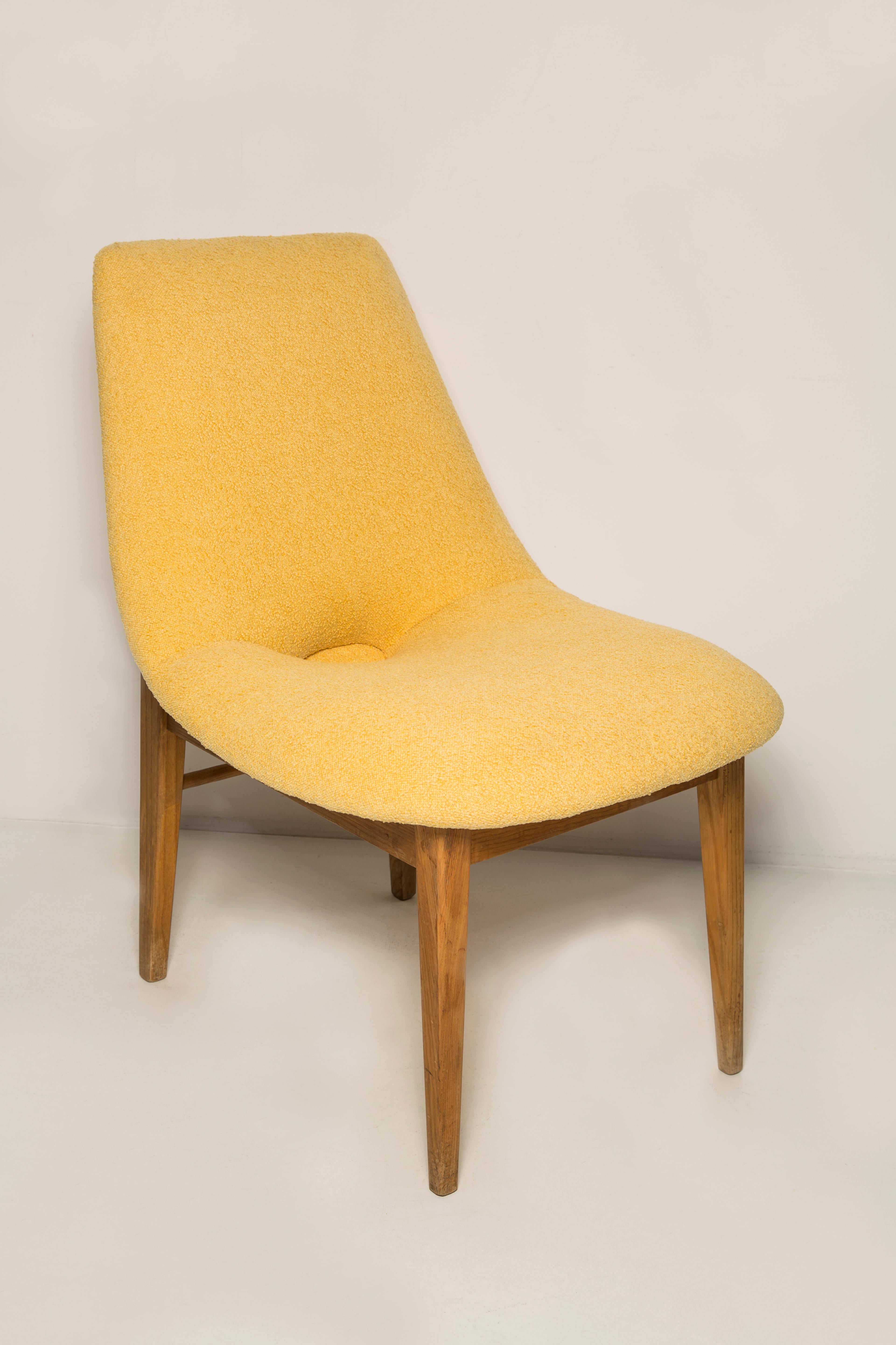 Mid-Century moderno Set di due rare sedie a conchiglia gialla di metà secolo, H. H. Lachert, Europa, anni '60 in vendita