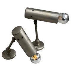 Set of two rare Wall Spotlights in Metal, 1960s, Living Room Lights, Decorative