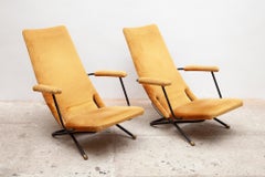Set of Two Reclining Lounge, Easy Chairs, 1950s Germany