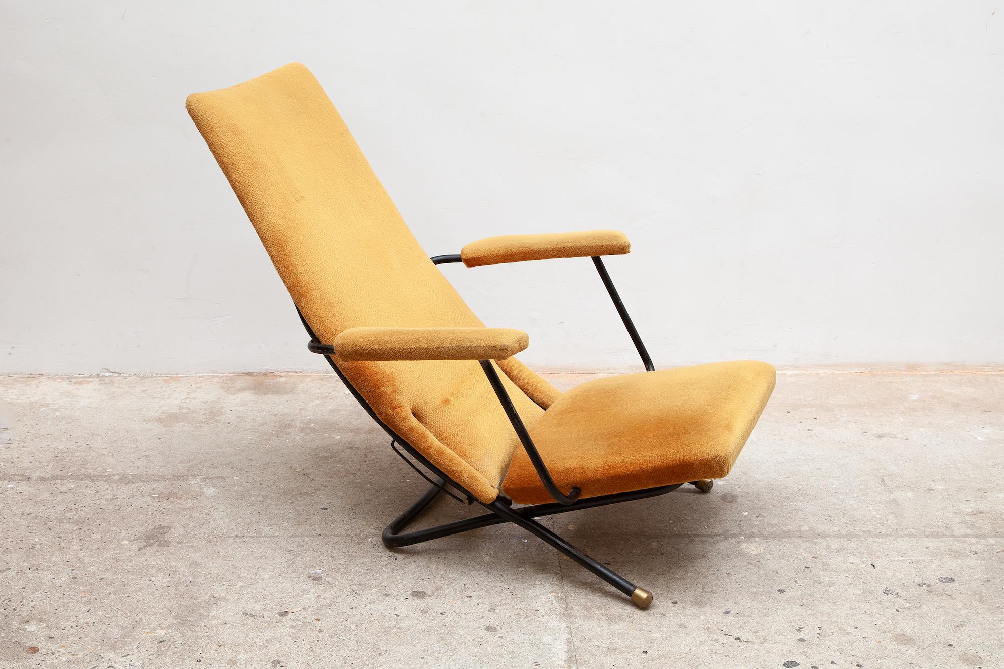Set of Two Reclining Lounge, Easy Chairs, 1950s Germany In Good Condition For Sale In Antwerp, BE