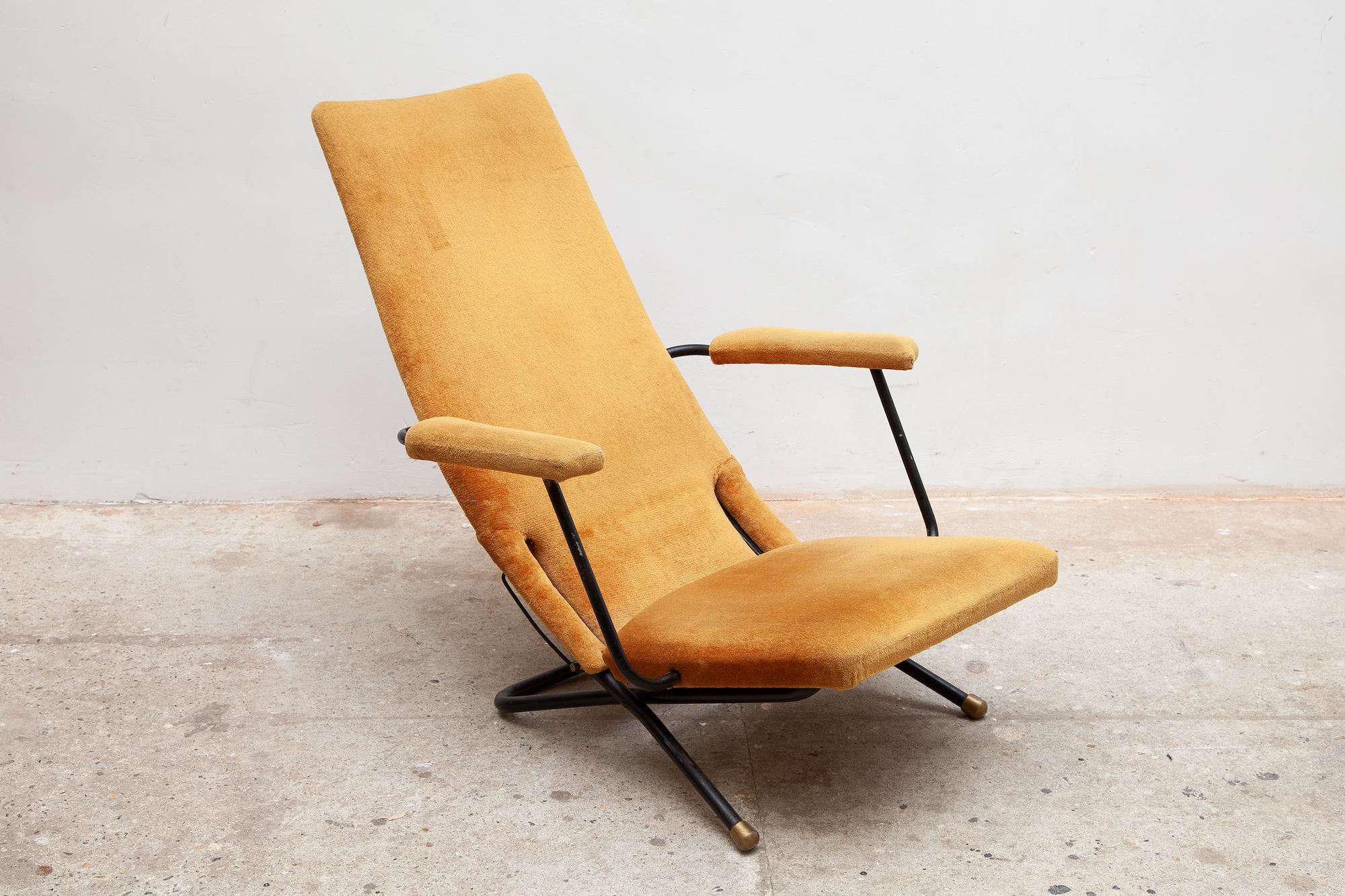 Milieu du XXe siècle Ensemble de deux fauteuils de salon inclinables, fauteuils, Allemagne, années 1950 en vente