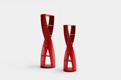 Ensemble de deux bibliothèques rouges de la collection Mydna de Joel Escalona
