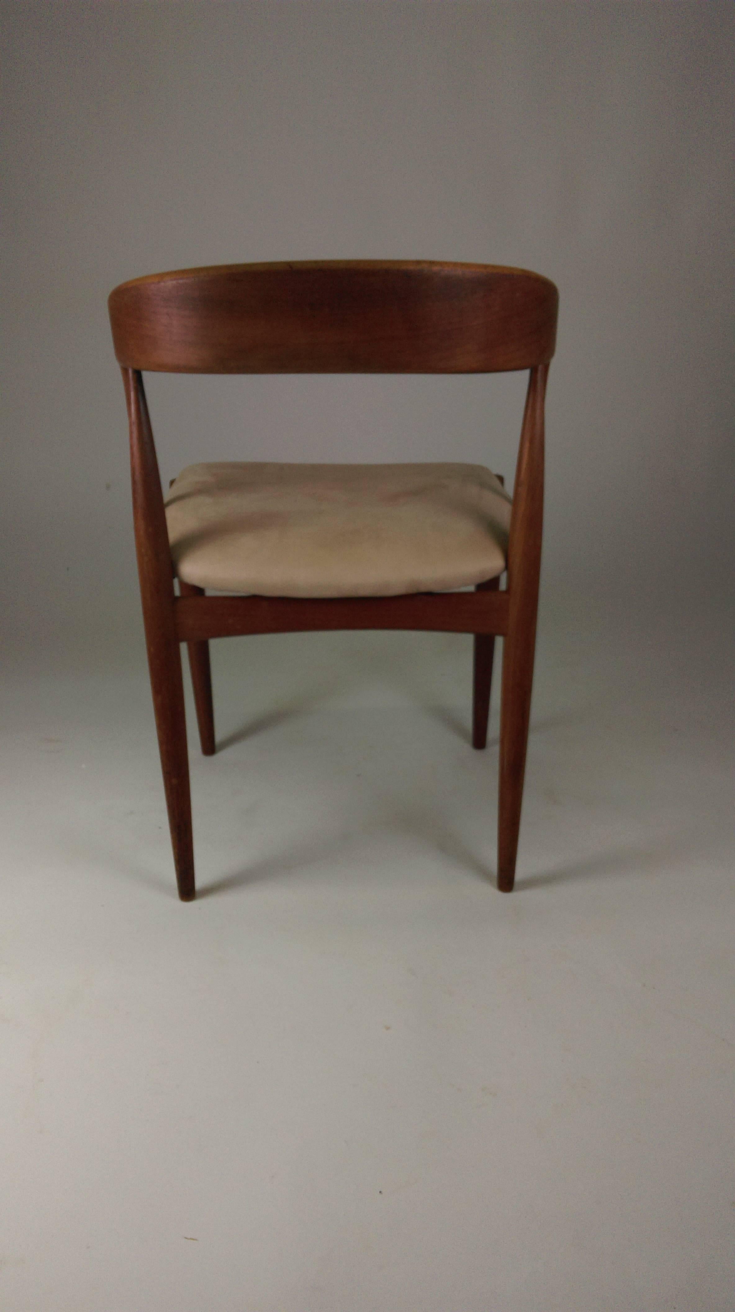 Set of Two Restored Danish Johannes Anderasen Chairs in Teak, Inc- Reupholstery 2