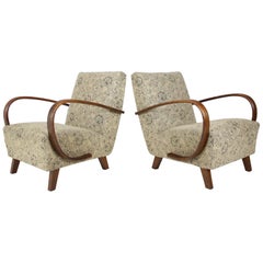 Set of Two Retro Armchairs Designed by Jindřich Halabala, 1950s