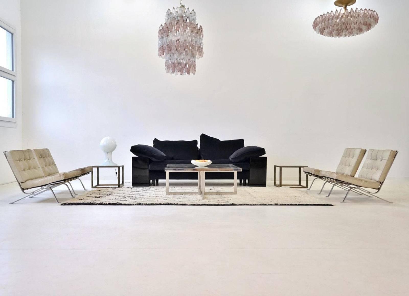 Set of Two RH-301 De Sede Flat Bar Lounge Chairs in Leather by Robert Haussmann 4