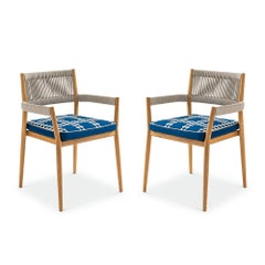 Set of Two Rodolfo Dordoni ''Dine Out' Outside Chairs by Cassina