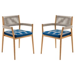 Ensemble de deux chaises d'extérieur Dine Out de Rodolfo Dordoni par Cassina
