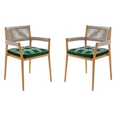 Ensemble de deux chaises d'extérieur Dine Out de Rodolfo Dordoni, par Cassina