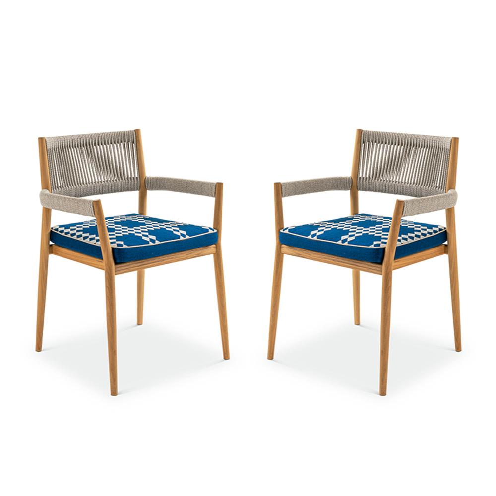 Outdoor chairs designed by Rodolfo Dordoni in 2020. Manufactured by Cassina in Italy.

The Dine Out collection of furniture is designed to add a touch of sophisticated style to the outdoor dining area, maximising its comfort and conviviality. The