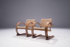 Set of Two Rope Chairs by Audoux-Minet for Vibo