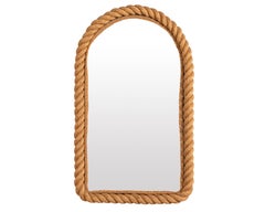 Set of Two Rope Mirrors by Audoux Minet, 1950's