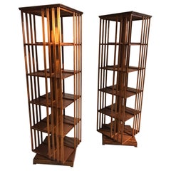 Set of Two Rotatable Bookshelves