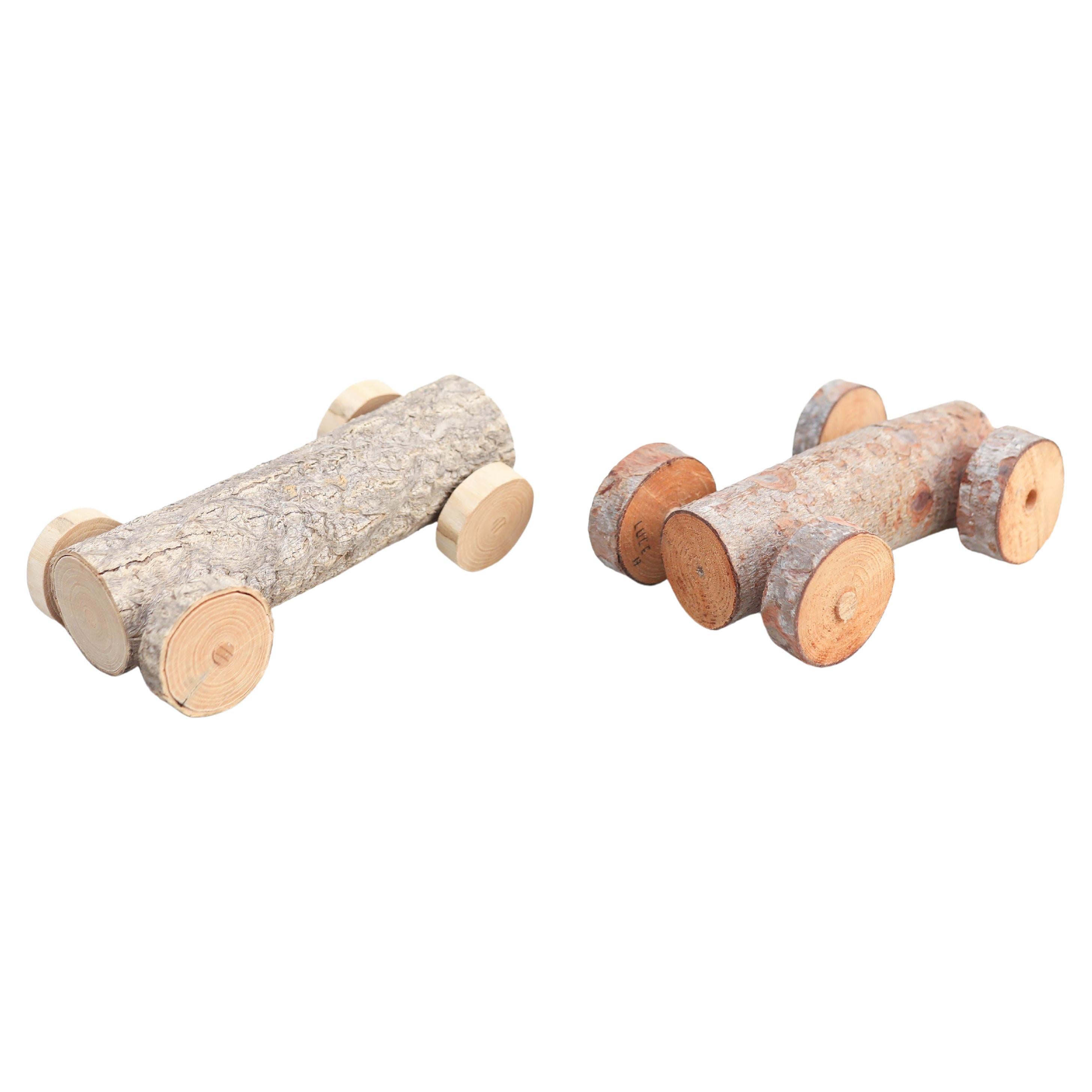 Set of Two Rustic Handmade Car Toys, circa 1970  For Sale