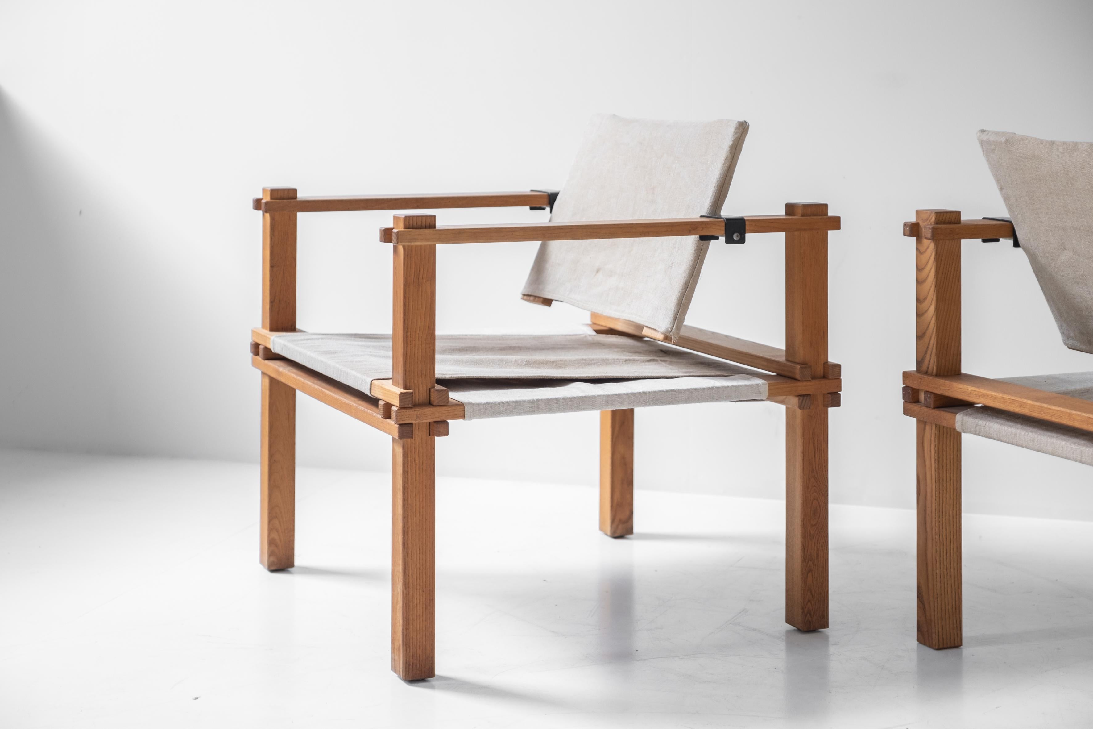 Set of two Safari easy chairs by Gerd Lange for Bofinger, Germany 1960s. 11