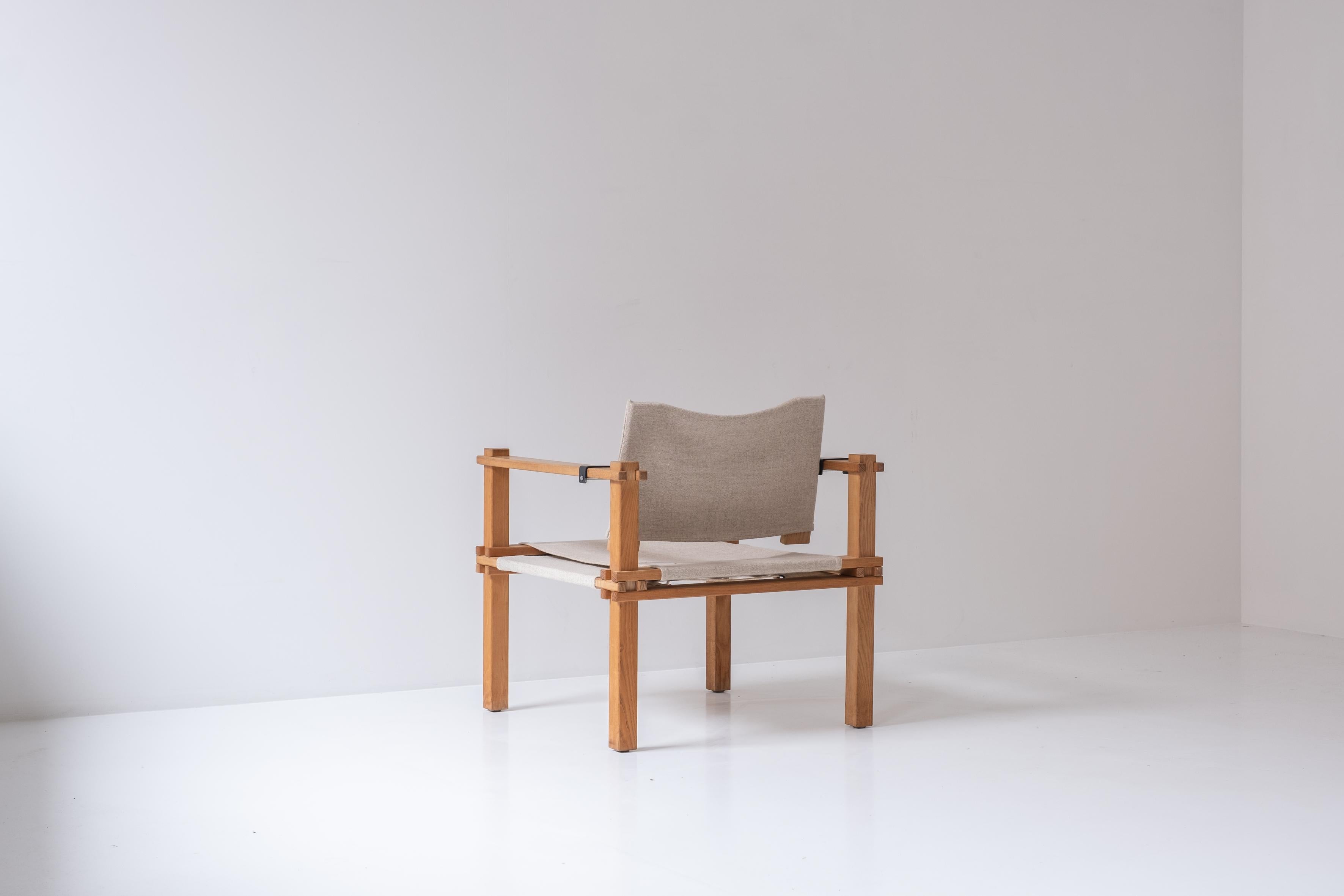 Mid-Century Modern Set of Two Safari Easy Chairs by Gerd Lange for Bofinger, Germany, 1960s