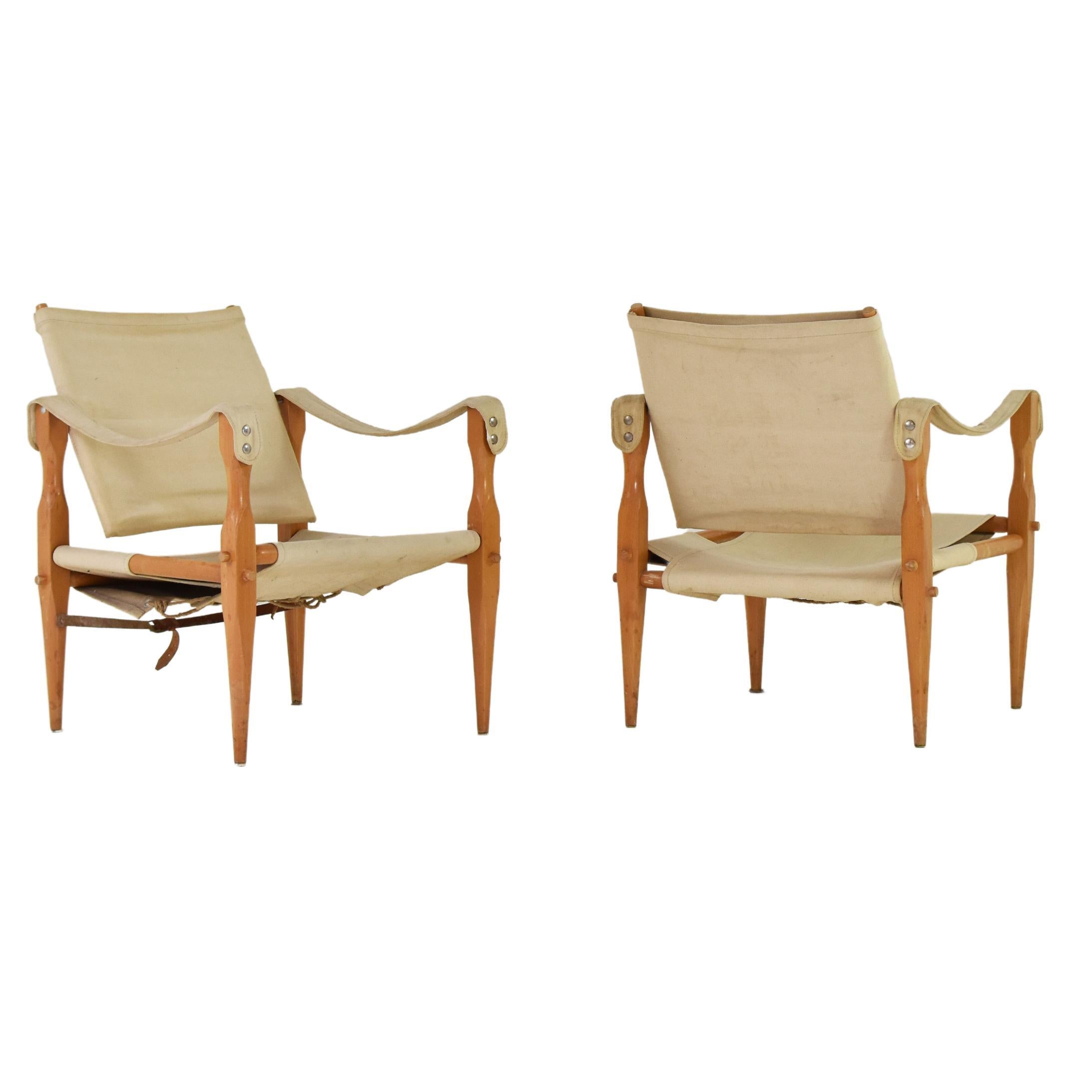 Set of Two ‘Safari’ Lounge Chairs from Denmark, Produced in the 1960’s