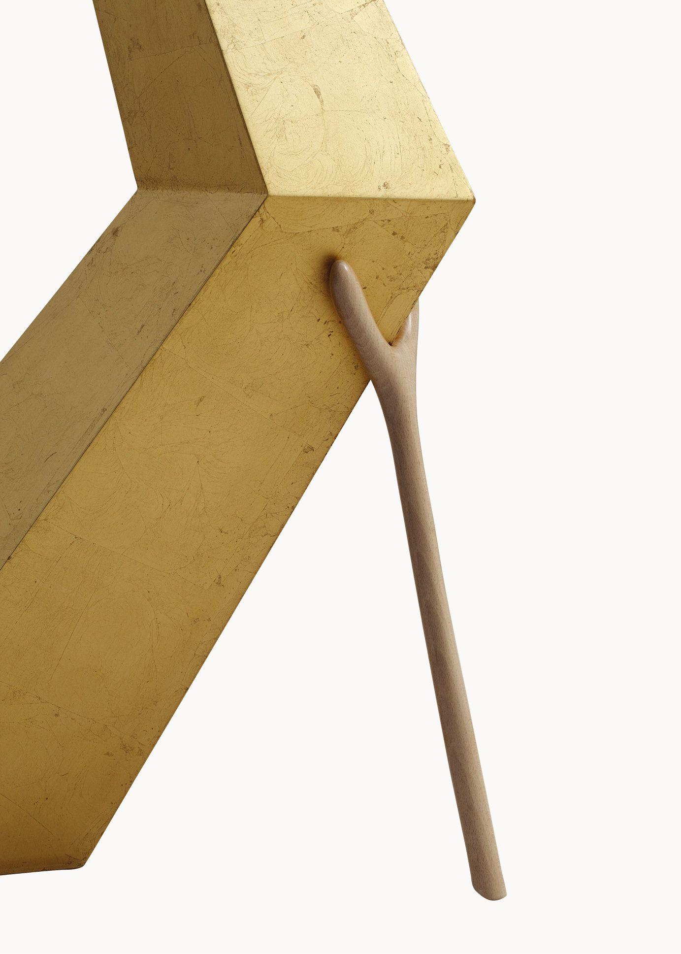 Postmoderno Set di due lampade scultura Salvador Dali Surrealist Fine Gold Leaf Bracelli in vendita