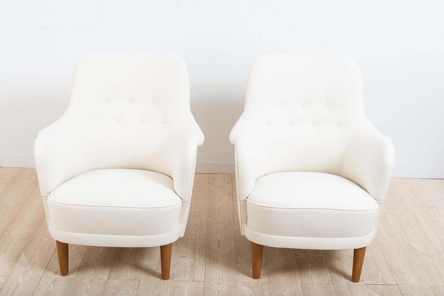 Set of Two 'Samsas' Armchairs by Carl Malmsten 1