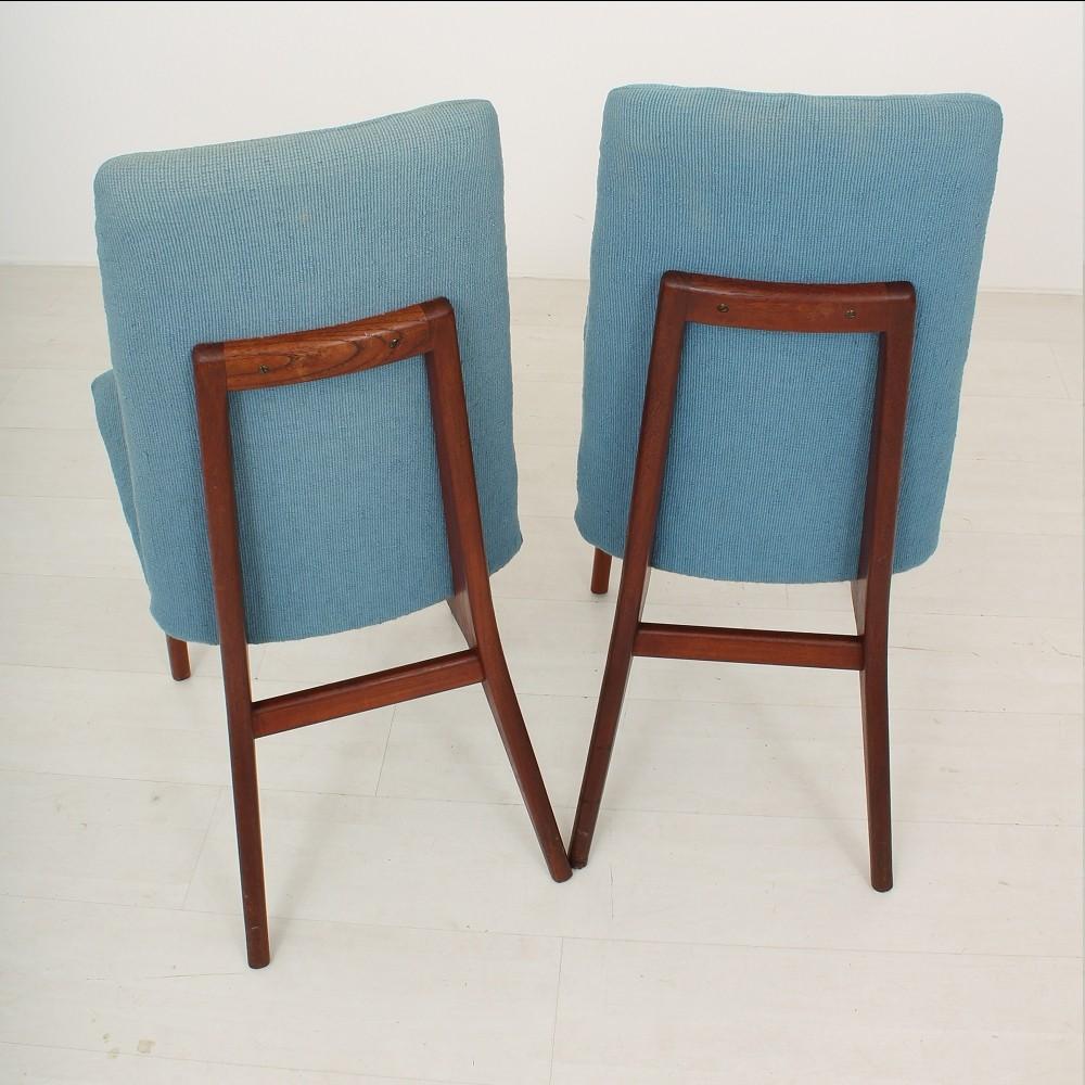 Set of Two Scandinavian 1960s Teak Chairs For Sale 3