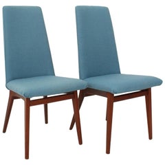 Set of Two Scandinavian 1960s Teak Chairs