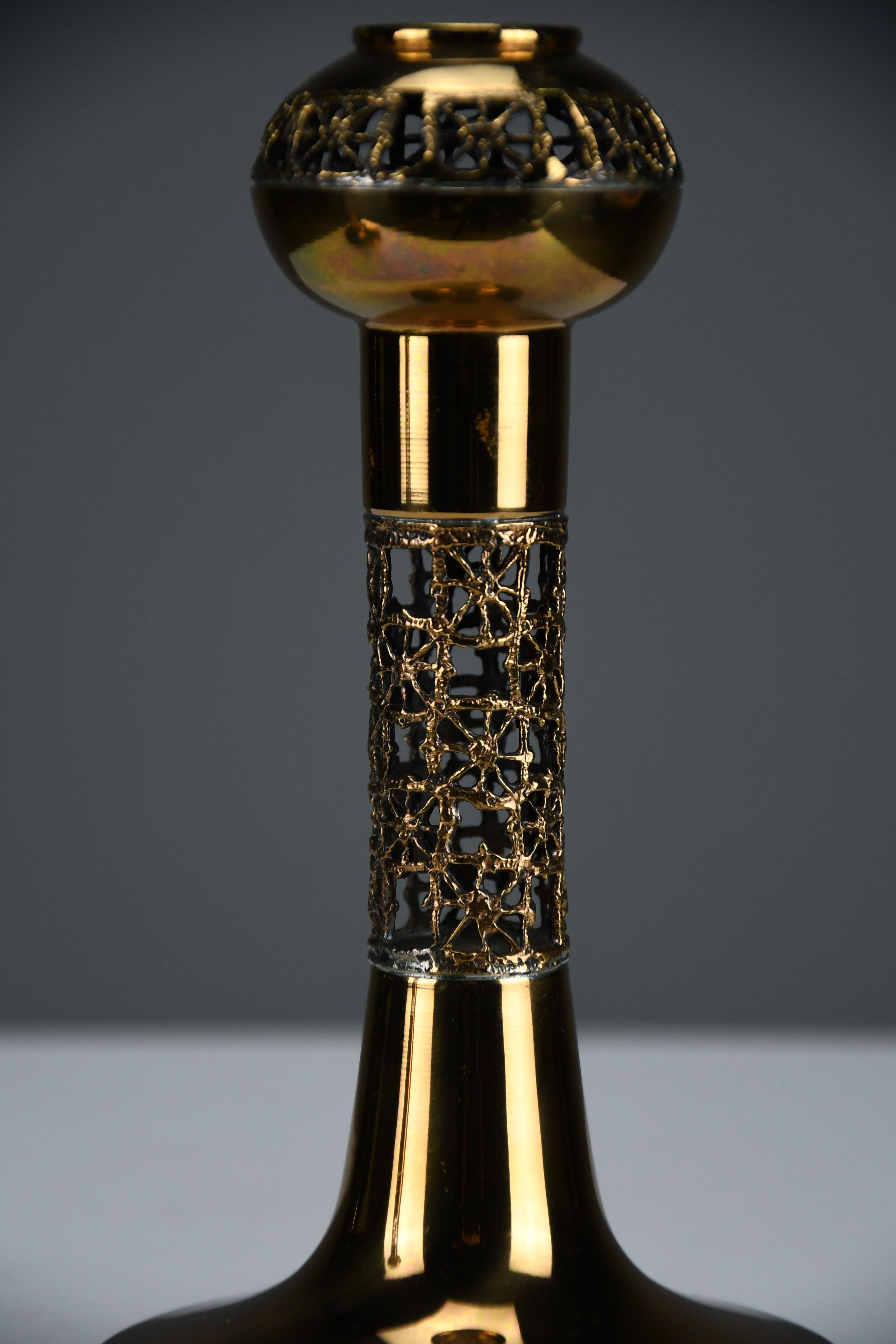 Finlandese Set di due candelieri in rame The Modern Scandinavian 