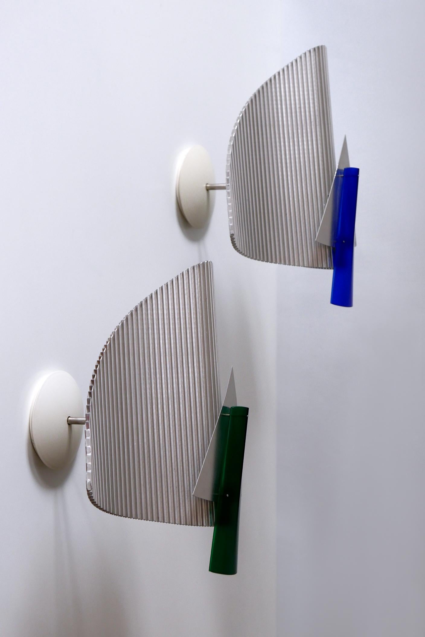 Mid-Century Modern Set of Two Sconces or Wall Lamps Trybeca by Ingo Maurer for Design M Germany