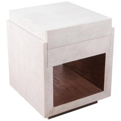 Set of Two Shagreen Nightstands by R&Y Augousti