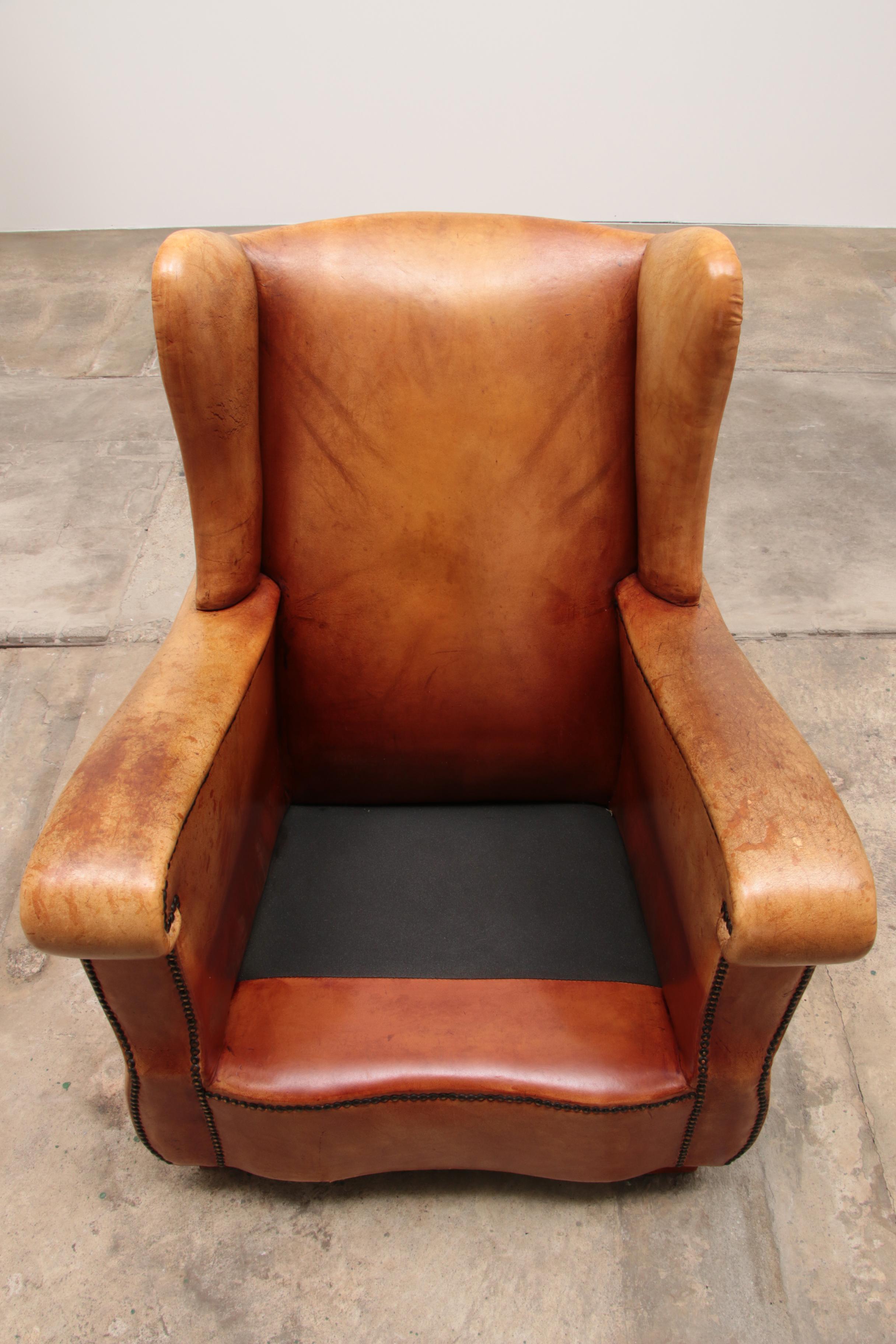 Set of Two Sheepskin Leather Armchairs, 1970, Netherlands 9