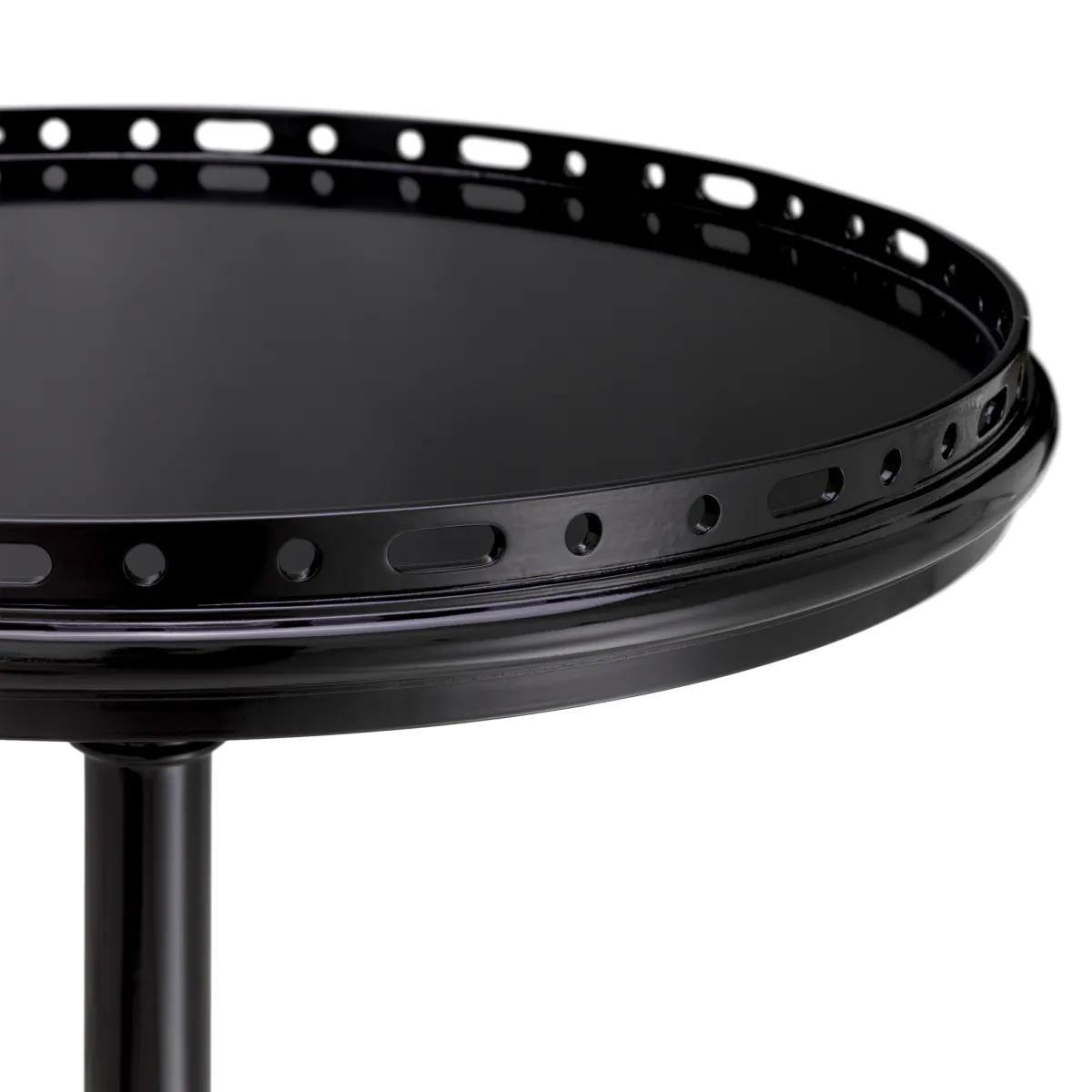 Set de deux tables d'appoint - Finition noir ciré Neuf - En vente à Saint-Ouen, FR