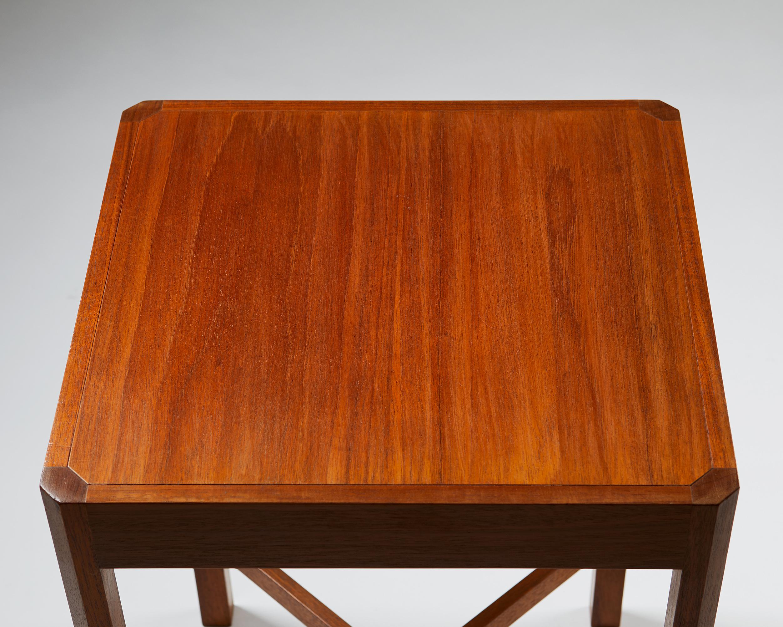 Mid-20th Century Set of Two Side Tables Designed by Stig Lönngren for Hi-Gruppen, Sweden, 1969