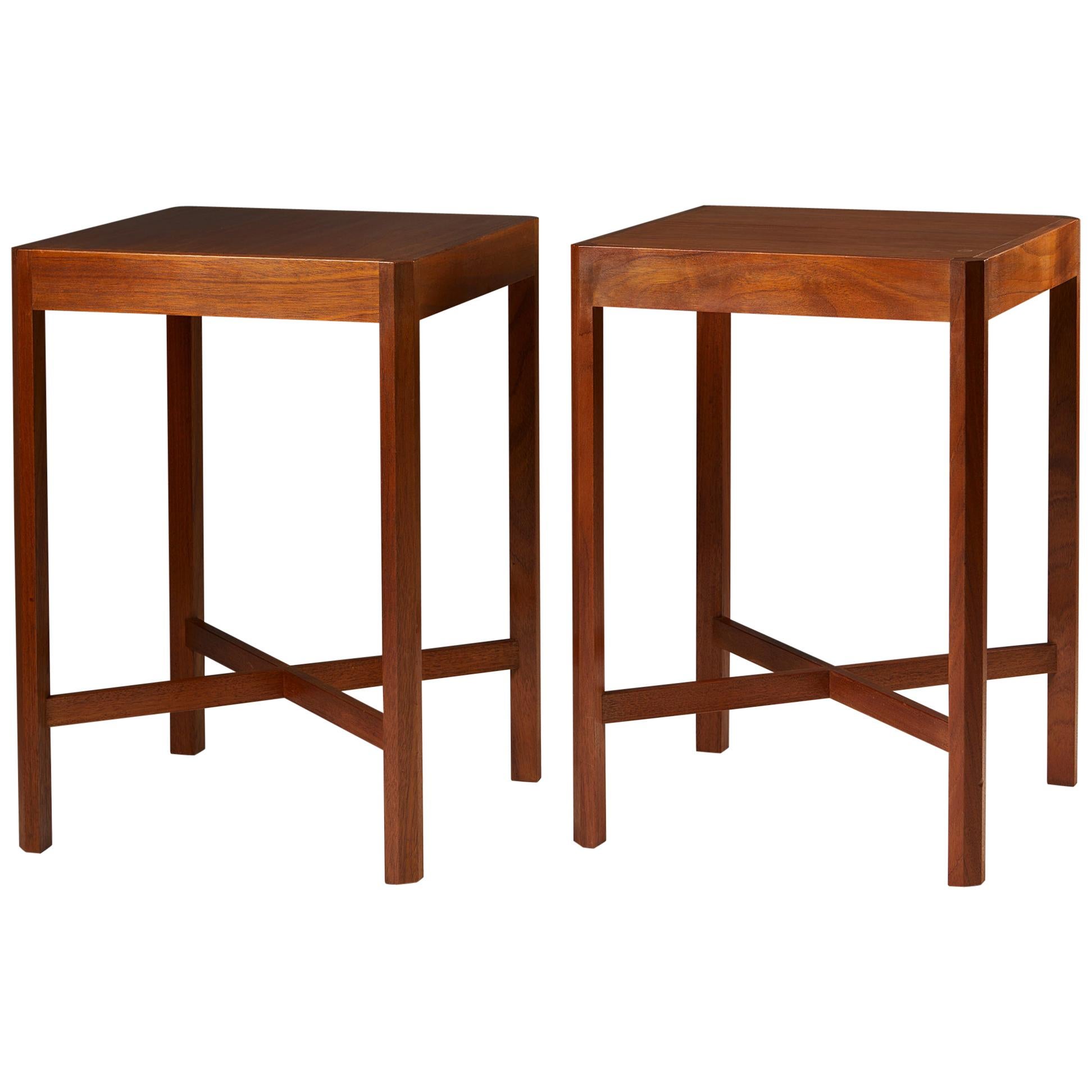 Set of Two Side Tables Designed by Stig Lönngren for Hi-Gruppen, Sweden, 1969