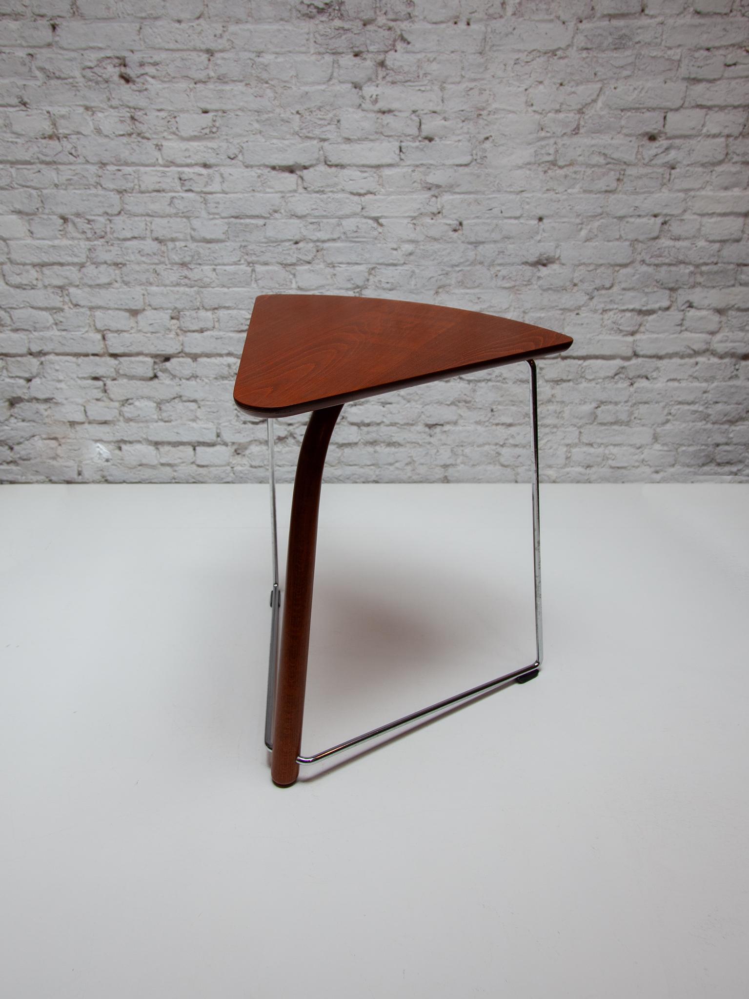 Mid-Century Modern Set of Two Side Tables designed by Wulf Schneider and Ulrich Böhm, Thonet, 1980s For Sale