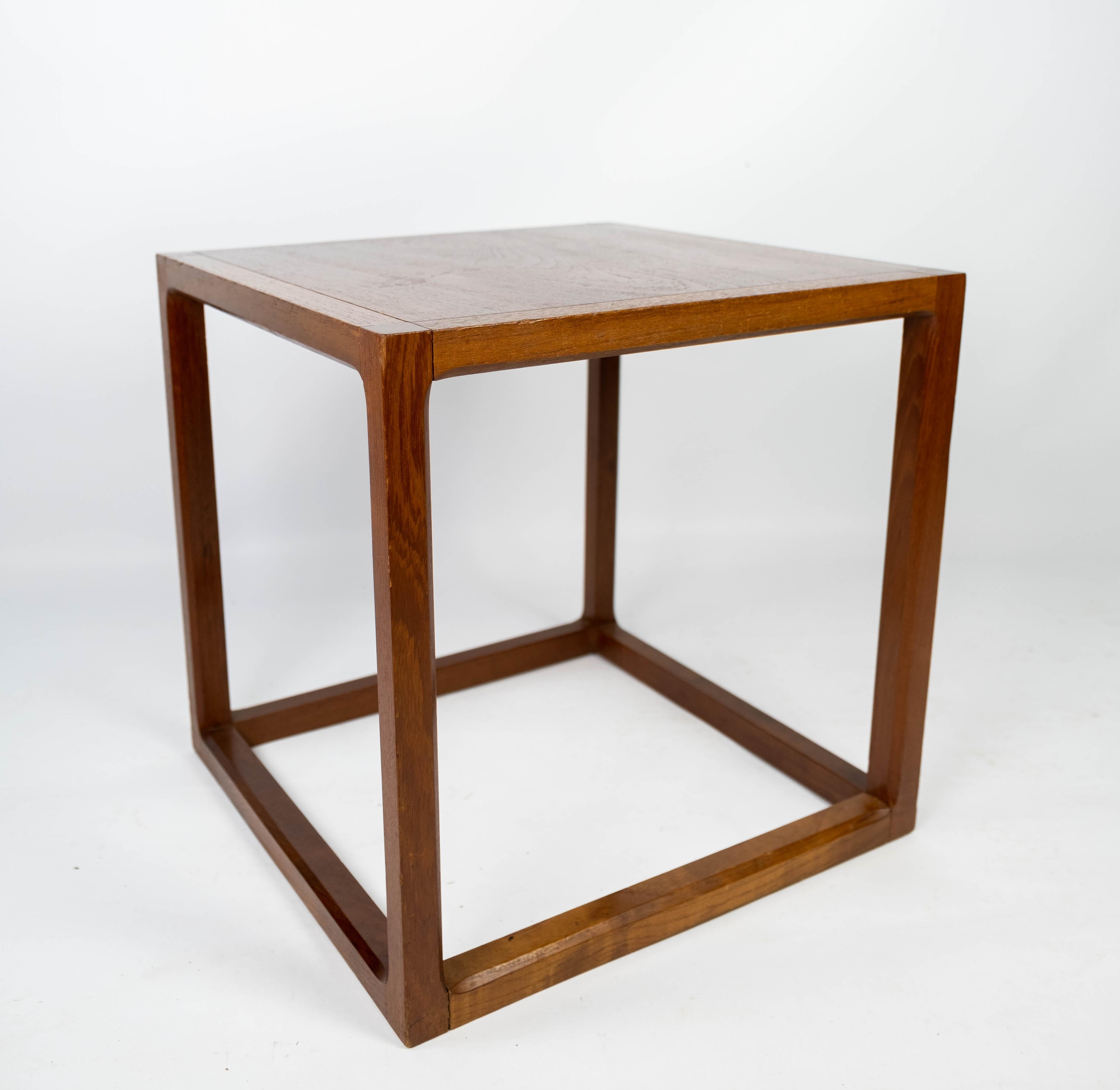 Set of Two Side Tables in Teak Designed by Johannes Andersen, 1960s In Good Condition In Lejre, DK