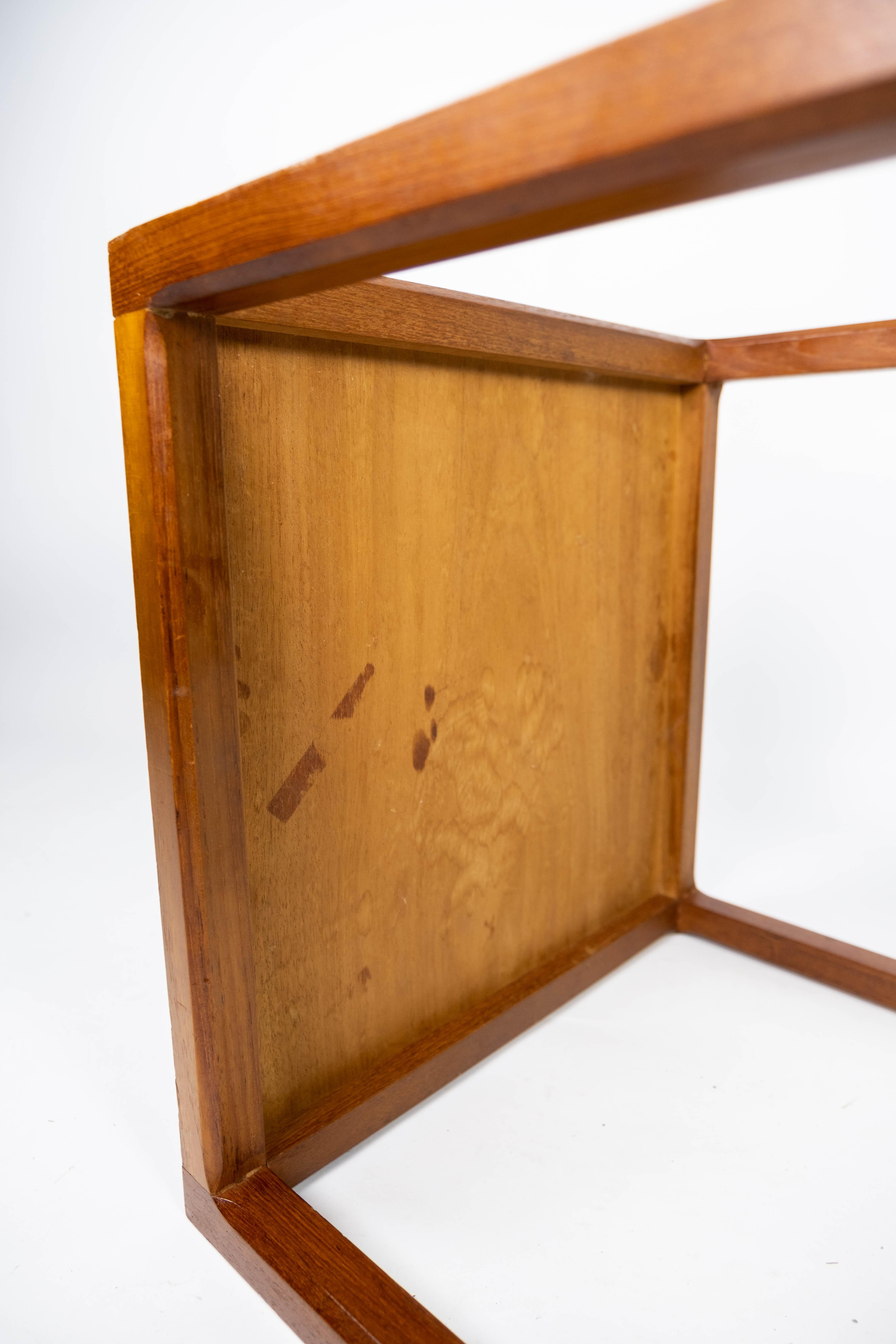 Set of Two Side Tables in Teak Designed by Johannes Andersen, 1960s 3