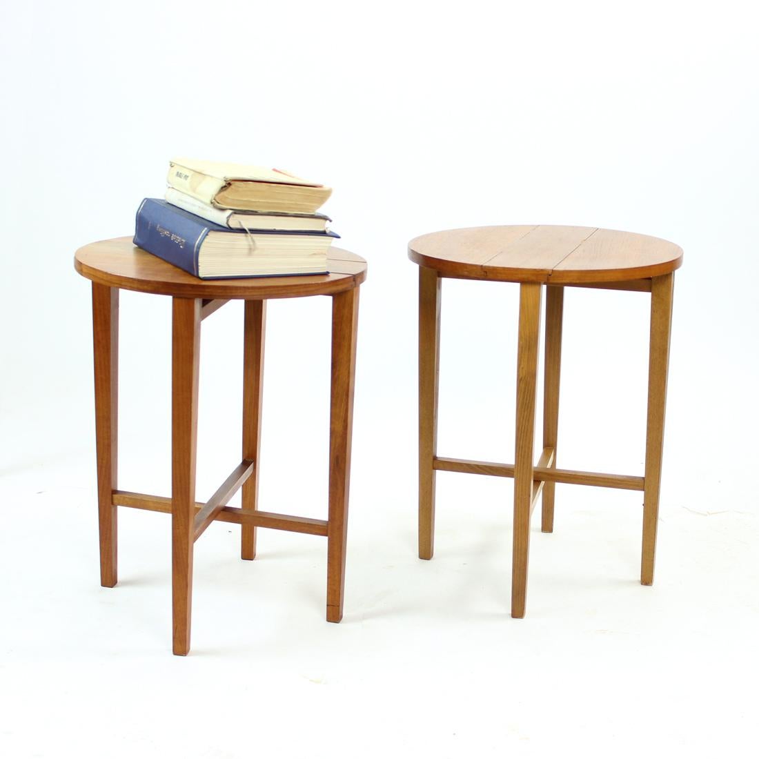 Set of Two Side Tables / Stools in Teak, Czechoslovakia, 1960s 2