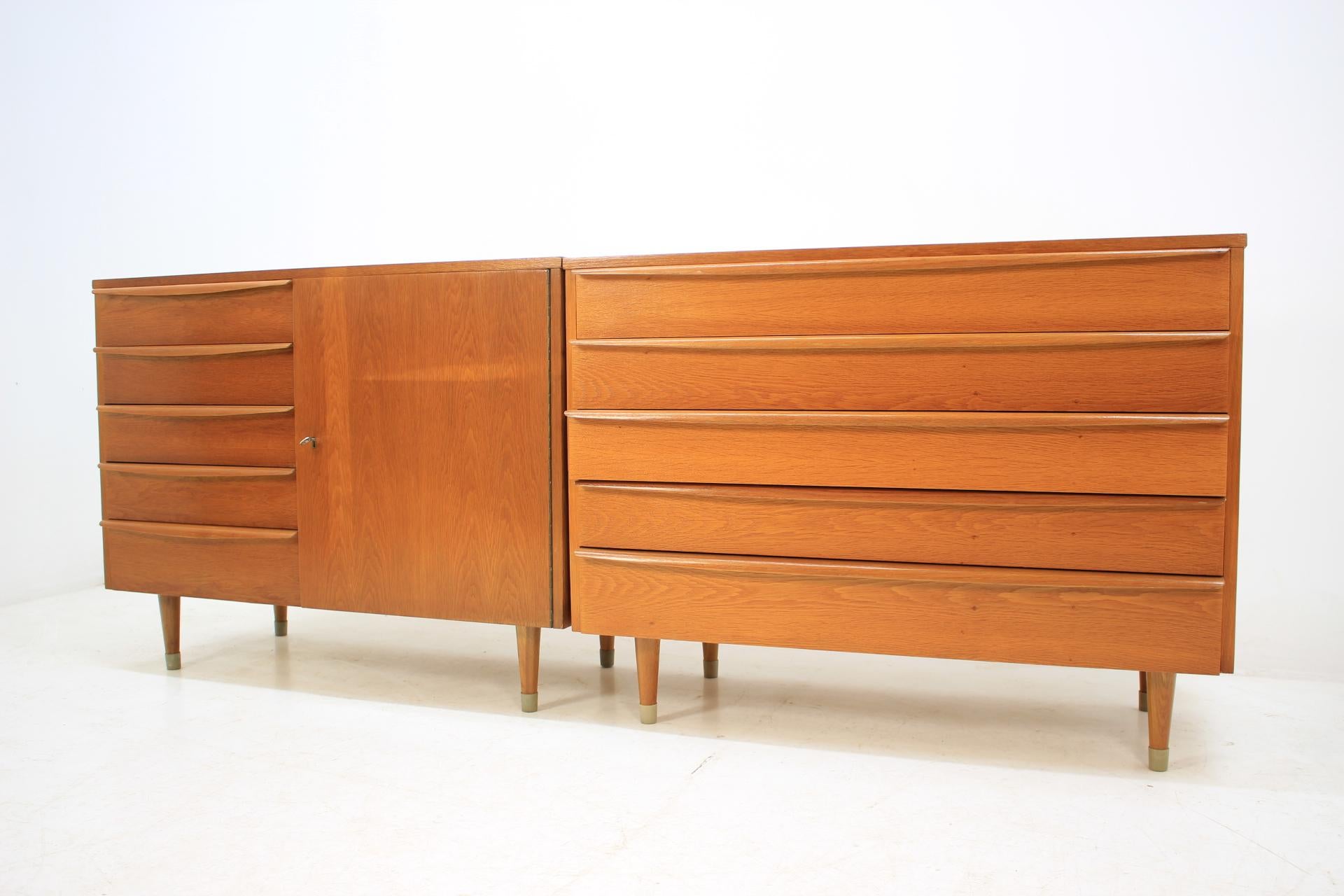 Set of Two Sideboards or Cabinets, 1960s 5