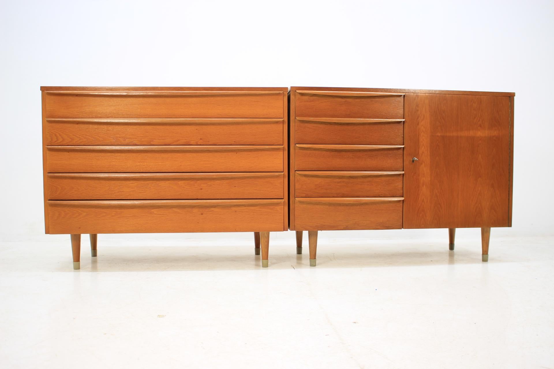 Mid-20th Century Set of Two Sideboards or Cabinets, 1960s