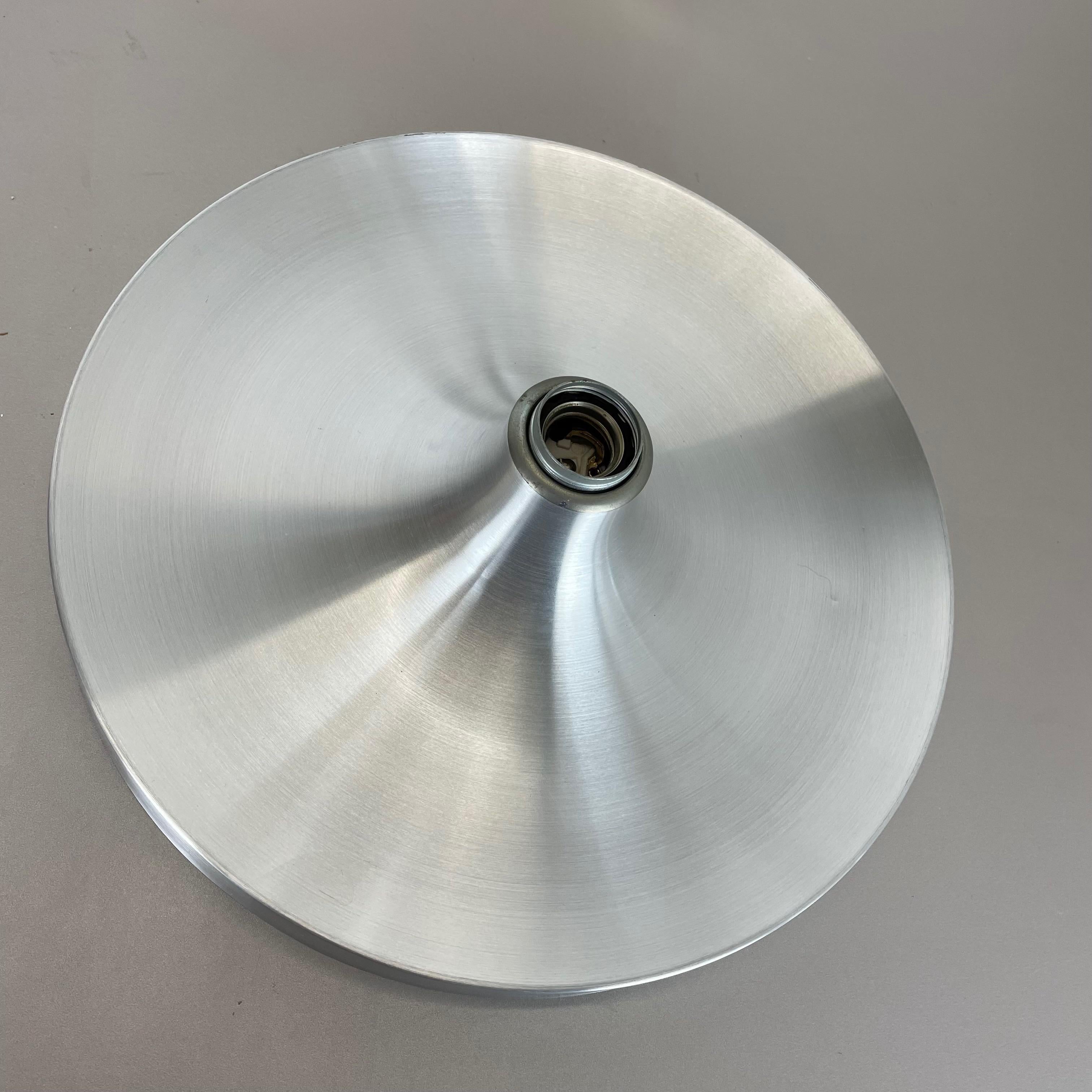 Set of Two Silver Charlotte Perriand Disc Wall Light by Honsel, Germany, 1960s 5