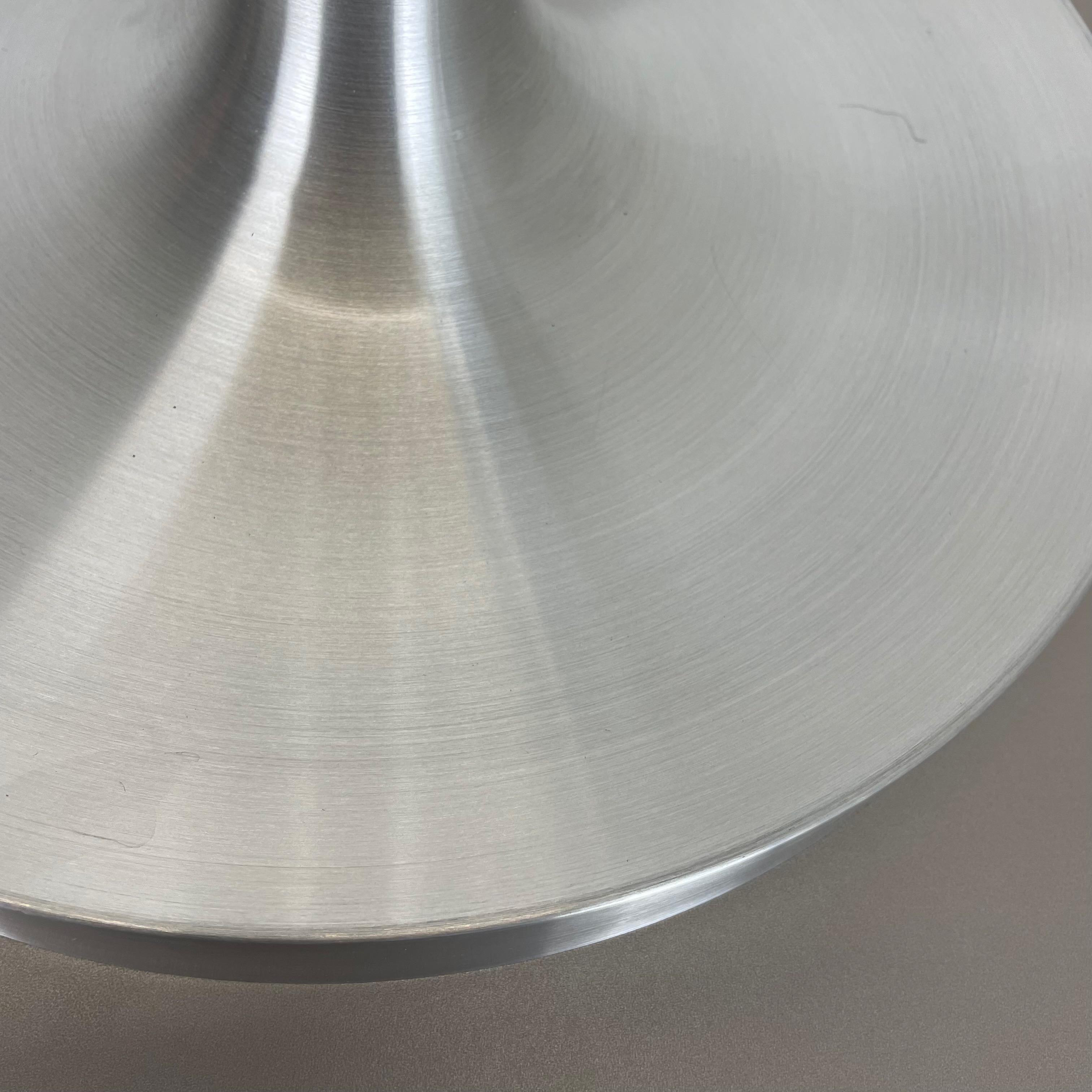 Set of Two Silver Charlotte Perriand Disc Wall Light by Honsel, Germany, 1960s 11