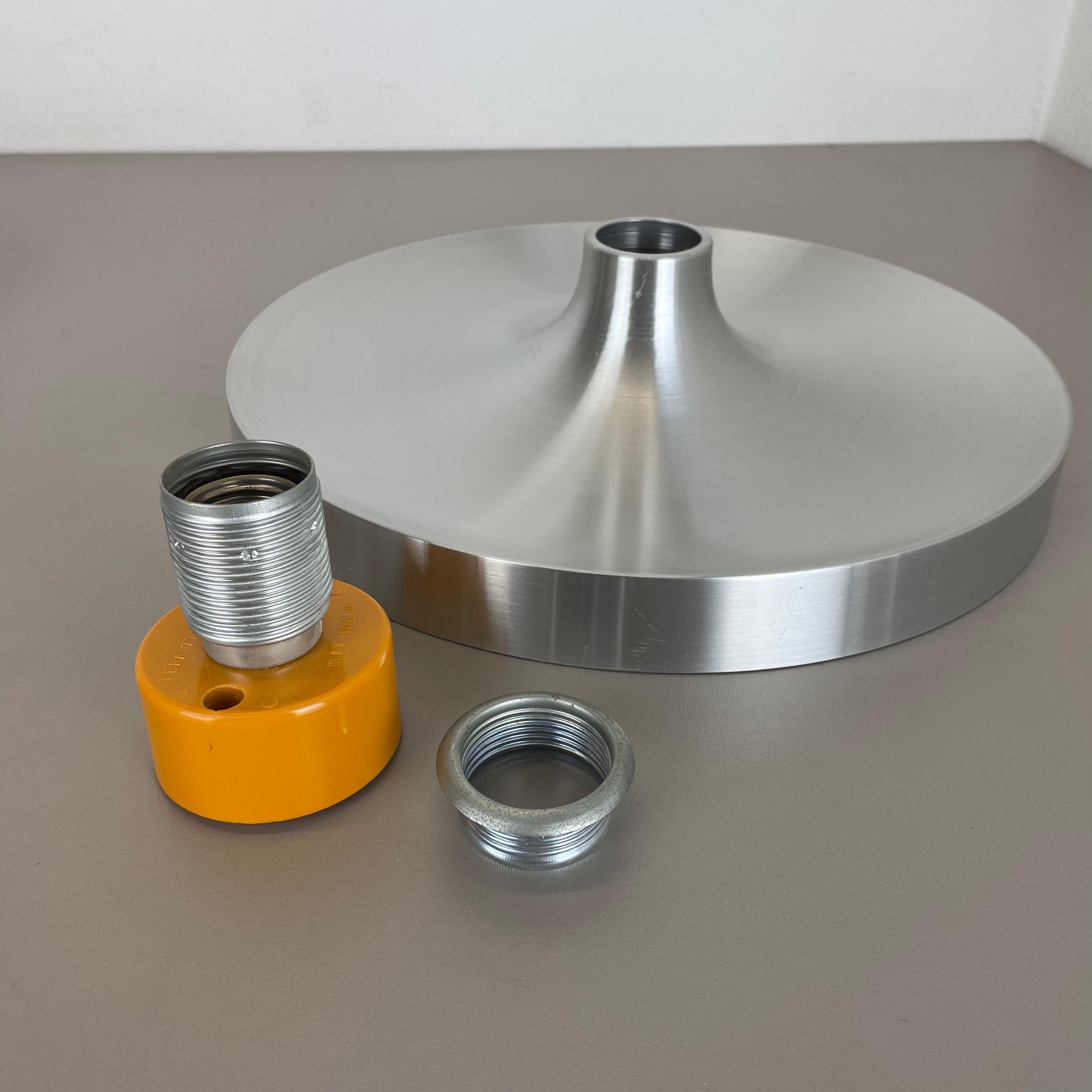 Set of Two Silver Charlotte Perriand Disc Wall Light by Honsel, Germany, 1960s 13