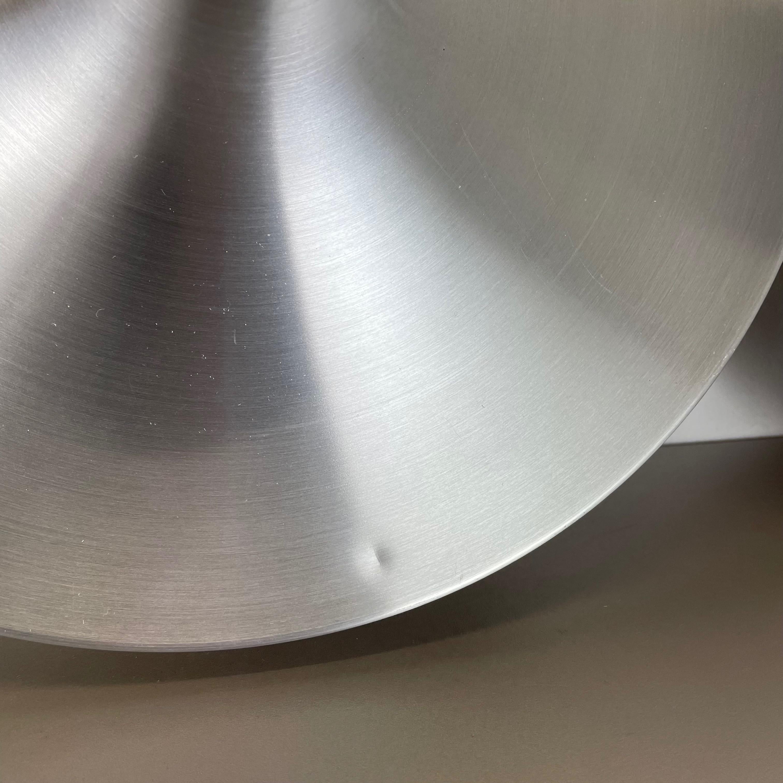 Mid-Century Modern Set of Two Silver Charlotte Perriand Disc Wall Light by Honsel, Germany, 1960s